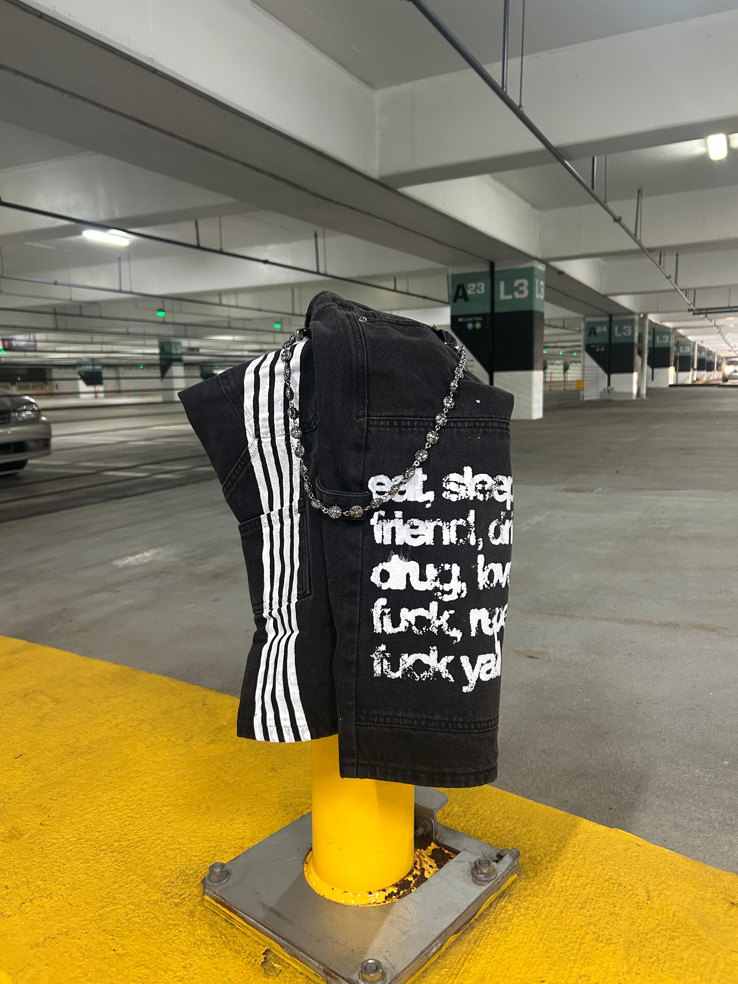 RITUAL STRIPE DENIM Black