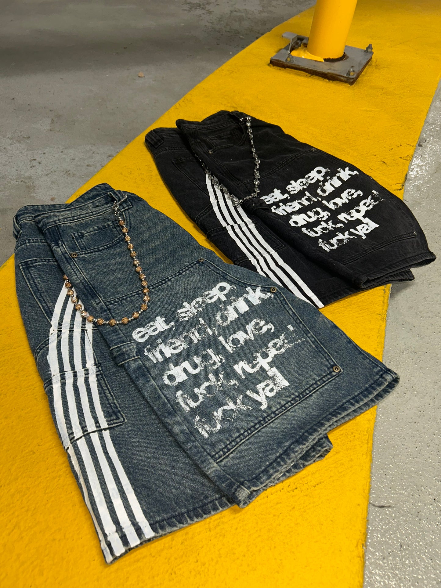 RITUAL STRIPE DENIM Blue