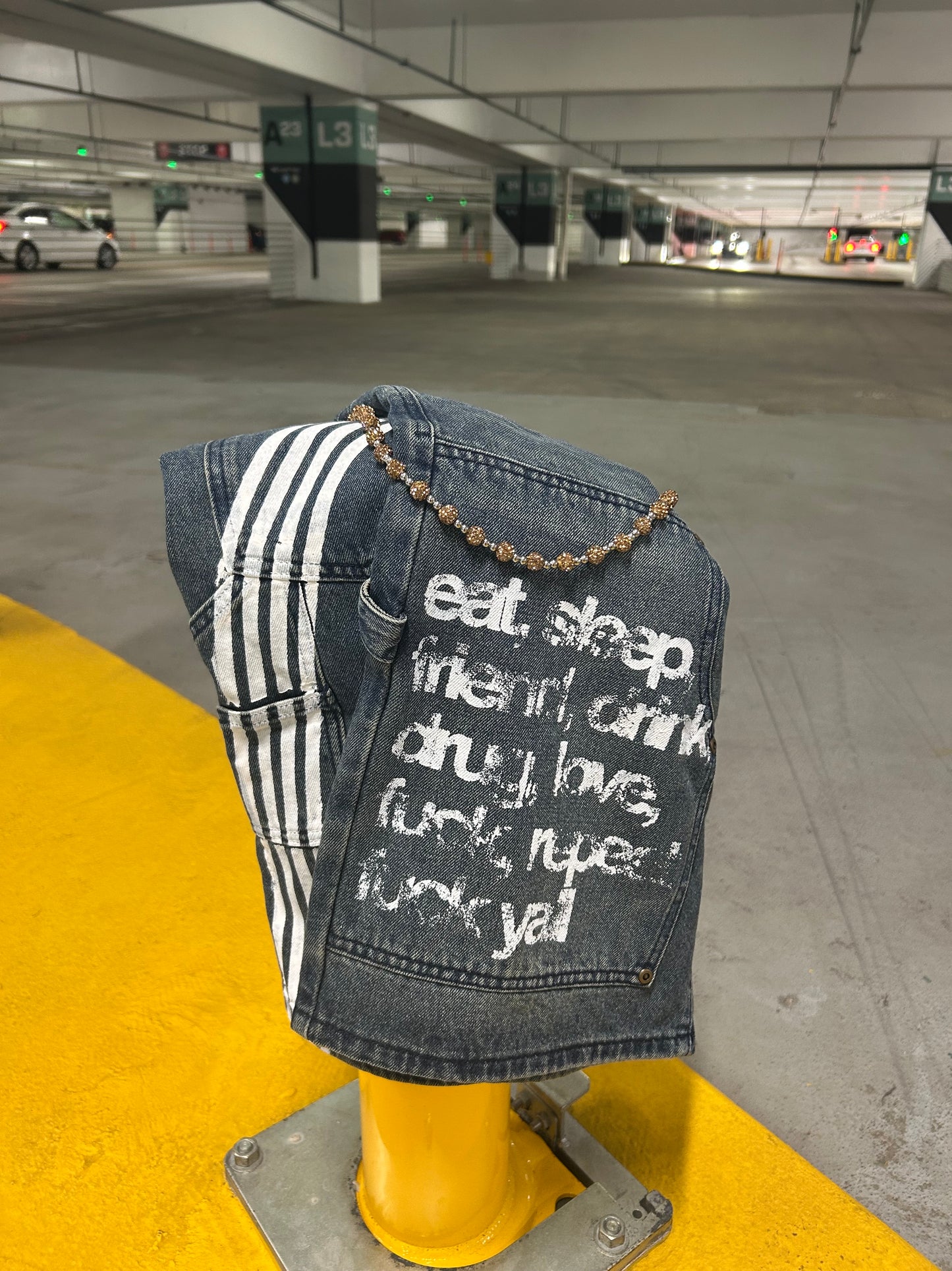 RITUAL STRIPE DENIM Blue