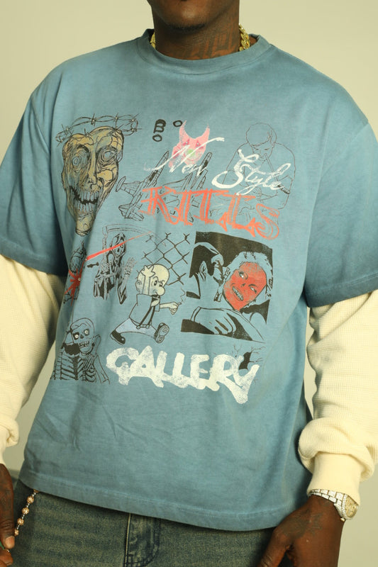 CHAOS (Ocean Blue) TEE—