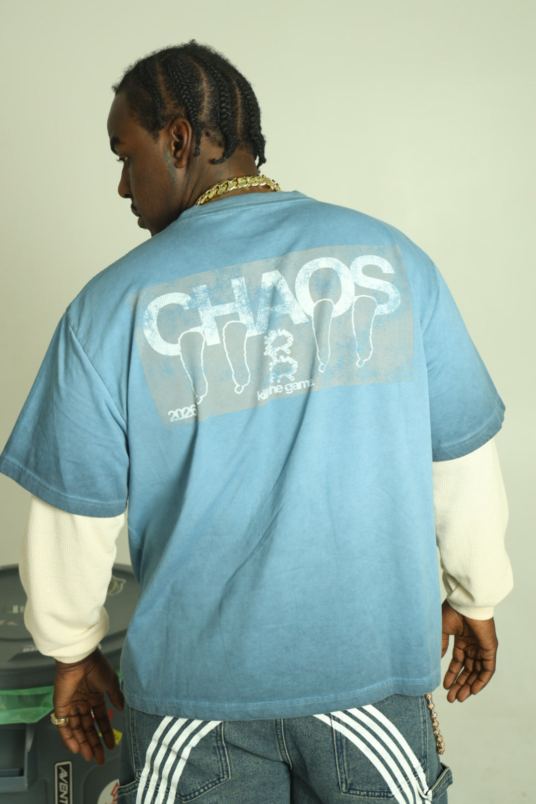 CHAOS (Ocean Blue) TEE—